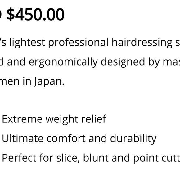 Kamisori 'Featherlite' Shears - Picture 6 of 6